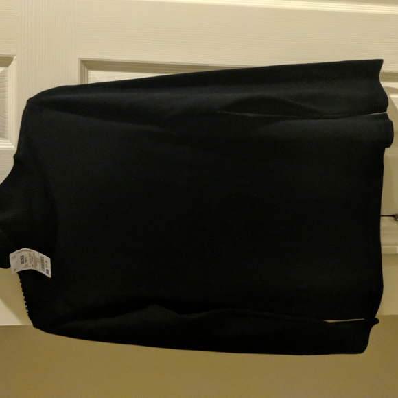 Black, sequined turtle neck shirt, size small - Picture 2 of 3